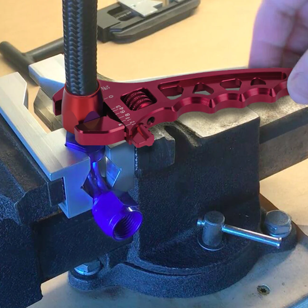 VR Регулируемый Алюминиевый ключ для сочленения гибких шлангов 3 4 6 8 10 12