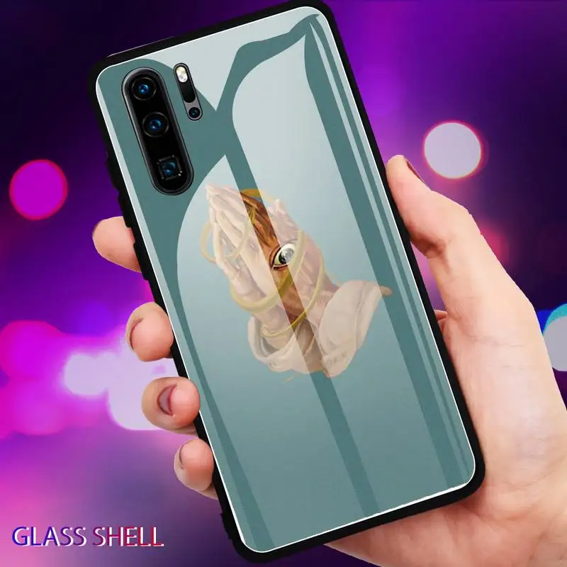 

Funny personality pattern Phone Case For Huawei P9 10Plus 20PRO P30 Lite Back Cover Tempered Glass Cases For NOVA 3E Series