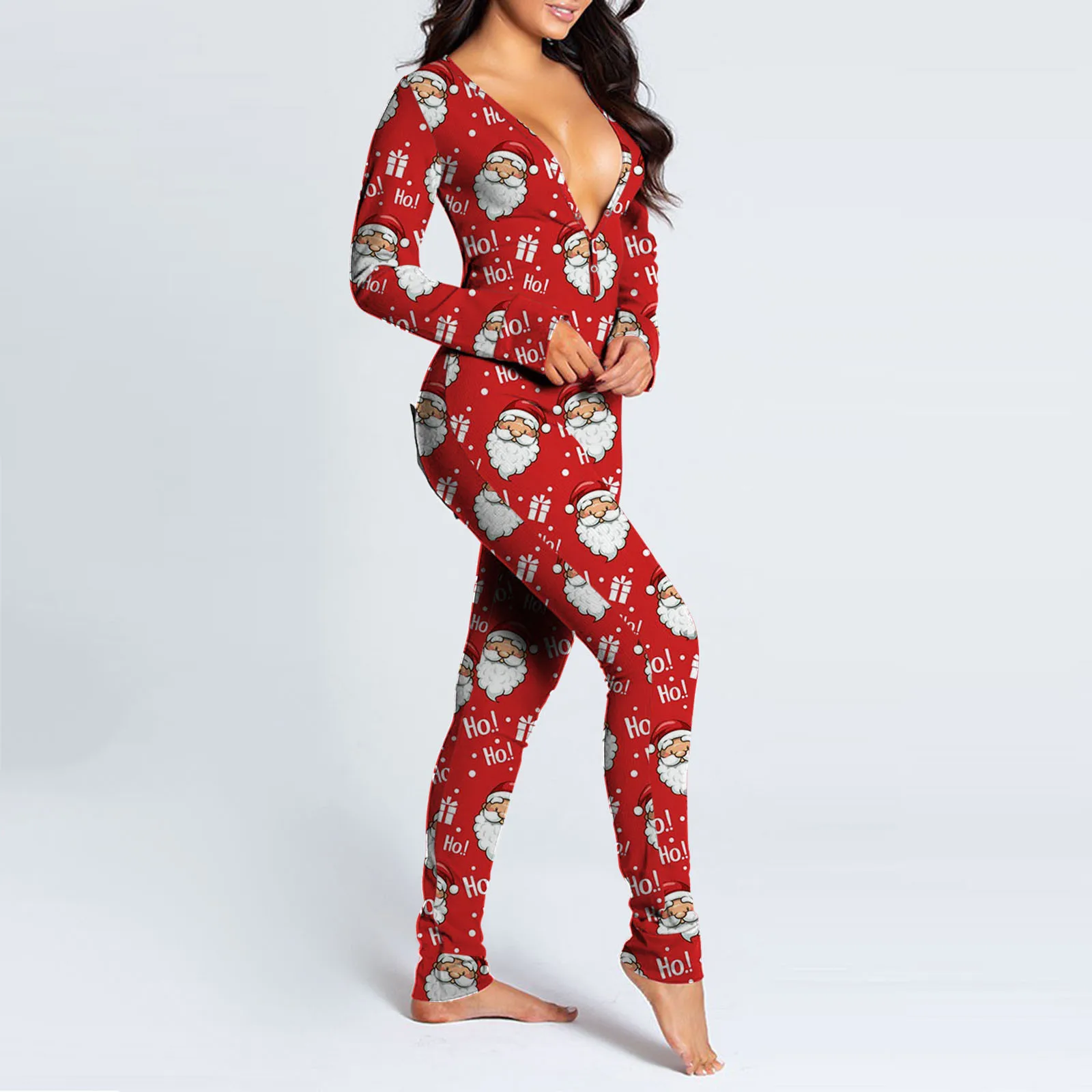 Сексуальный женский комбидресс с принтом цельнокроеный пуговицы для взрослых