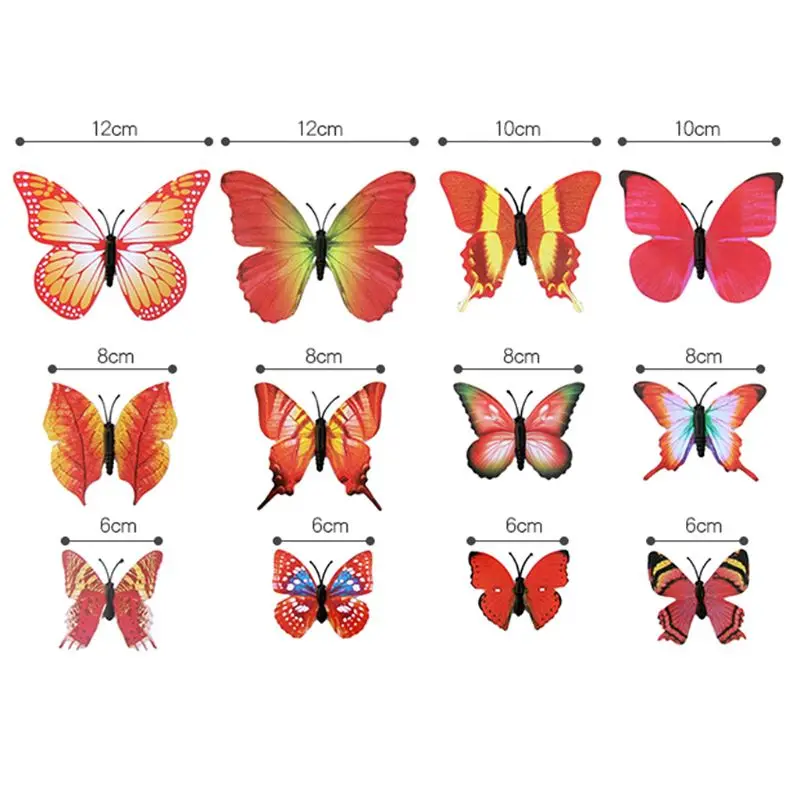 12 шт Искусственный декор в виде бабочек шланг для полива огорода двора газон