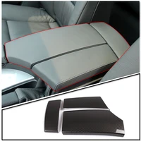 car styling for bmw 5 series e60 2004 2010 carbon fiber stowing tidying armrest box protect stickers cover trim auto accessories