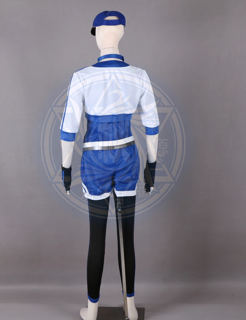 

(QYY-049) Pocket Monster Pokmon GO Female Trainer Avatar Blue Uniform Anime Cosplay Costume