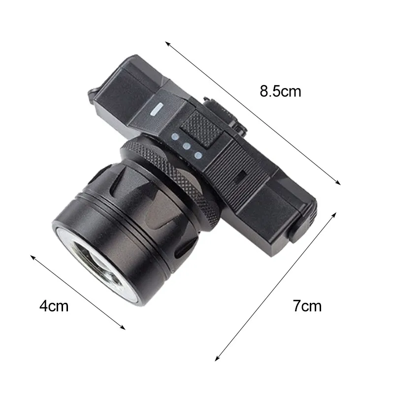 Светильник онарь велосипедный водонепроницаемый Fornt зарядка через USB 5 режимов T6 +