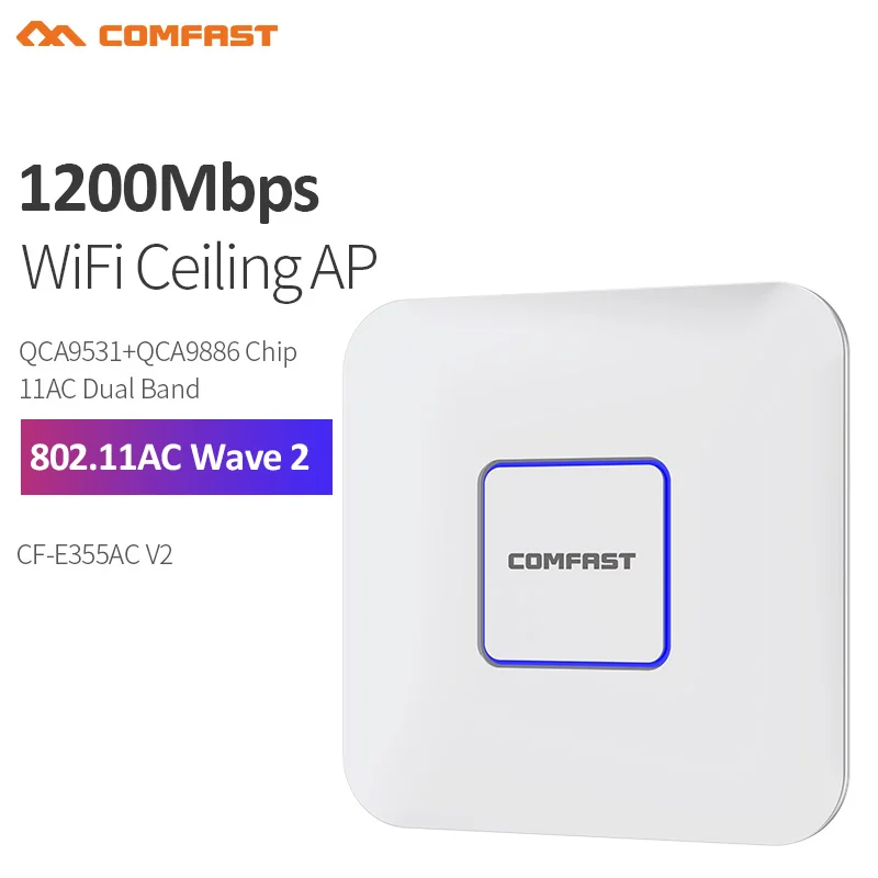 COMFAST CF-E355AC-V2 Dual Band 2.4+5GHz wireless Ceiling AP 1200M Wifi Access Point AC routers extender Signal Booster Amplifier