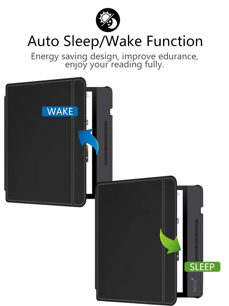 Чехол для Tolino Vision 5 eReaders из искусственной кожи чехол для Tolino vision 5 7 дюймов тонкий защитный чехол sleepover