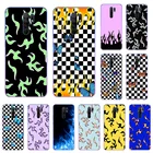 Мягкий чехол для телефона Xiaomi Redmi 9 9a 9C 8 8A 7A Note 10 9 9S 9T 8T 8 7 Pro Mi POCO X2 X3 F1 бабочка синее красное пламя огненный чехол