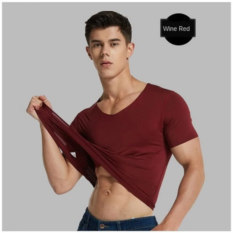 2020 Newest Summer Fashion Oversized Sport Run Short T Shirt Men for Man Clothing Shirts White Solid Casual V-Neck Poleras