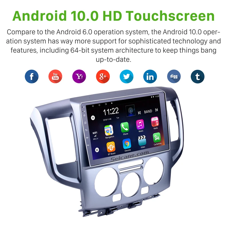 Seicane автомобильный 2Din Android 10 0 HD 9 &quotголовное устройство Радио Стерео Navi 1G RAM WiFi GPS