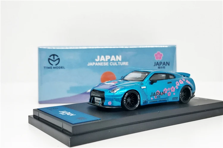Модель времени 1/64 Nissan Skyline GT-R R35 японская Гора Фудзи сакула Хацунэ Мику литья под давлением модель автомобиля