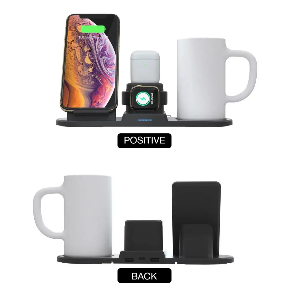 3 в 1 15 Вт Быстрое беспроводное зарядное устройство док станция Быстрая зарядка
