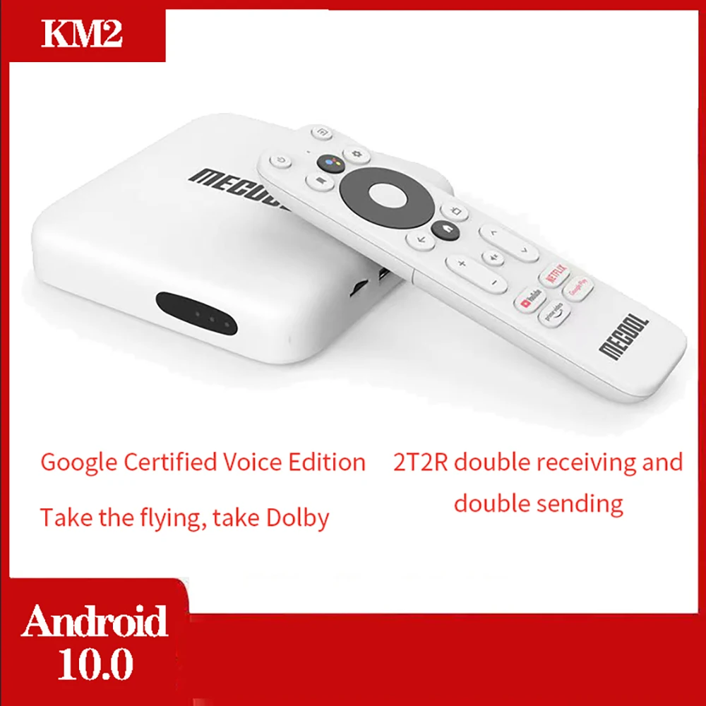 ТВ-приставка KM2 на Android 10 0 2 + 8 Гб USB3.0 Wi-Fi Bluetooth | Электроника
