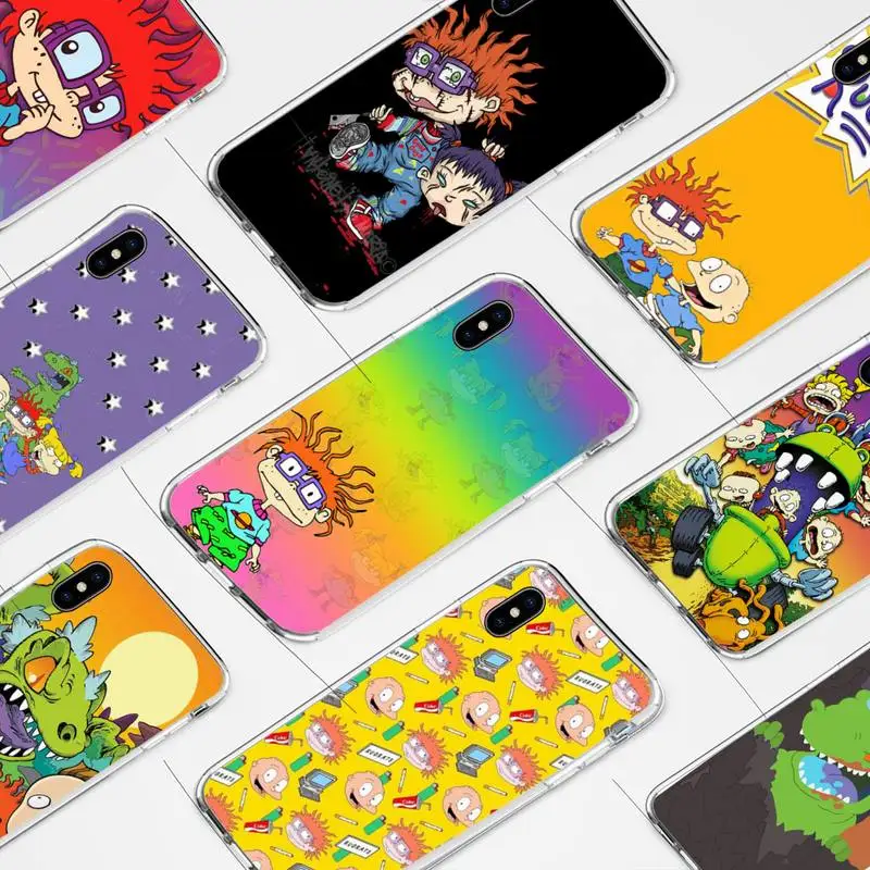 

Chuckie Finster reptar silicone Phone Case for iphone 6s 7 8plus xr xs max 11 12 13 pro max mini funds clear
