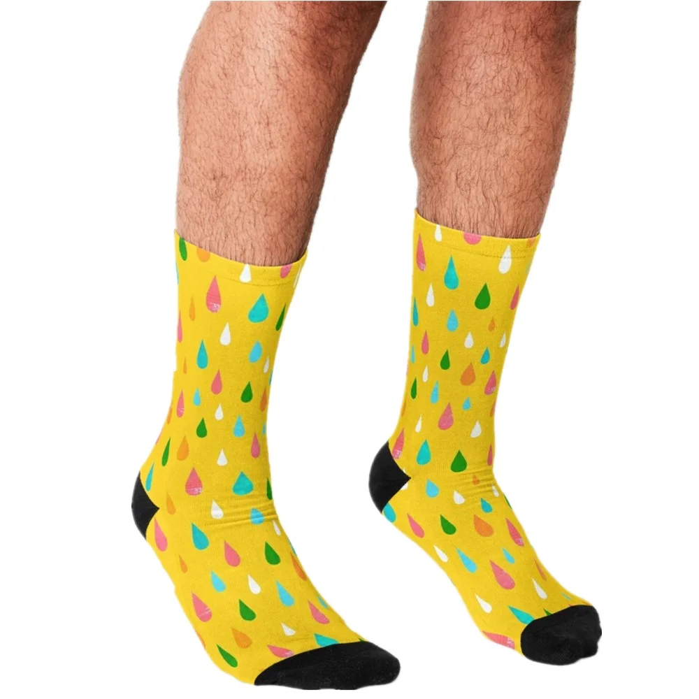 

2021 Funny Socks Men harajuku Red Panda & Bamboo Leaves Socks Printed Happy hip hop Novelty Skateboard Crew Casual Crazy Socks