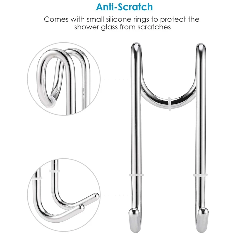 

2 Pcs Shower Door Hooks, over Door Hooks & 1 Set Embroidery Starter Kits 14CT Stamped Cross Stitch Kits A Country Cabin