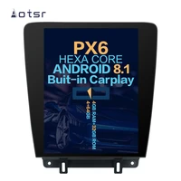 aotsr tesla 12 1%e2%80%9c vertical screen android 8 1 car dvd multimedia player gps navigation for ford mustang 2010 2014 carplay wifi