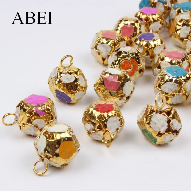 

10pcs 10mm Multicolor Gingle Bells Jewelry Finding Pendants DIY Barcelet Beads Handmade Bell Crafts bells supplier