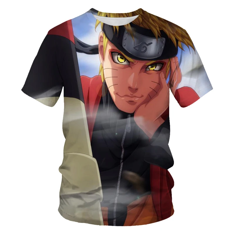 

Summer men's Harajuku T-shirt, oversized T-shirt, Japanese teen anime selection and handsome 3D pattern