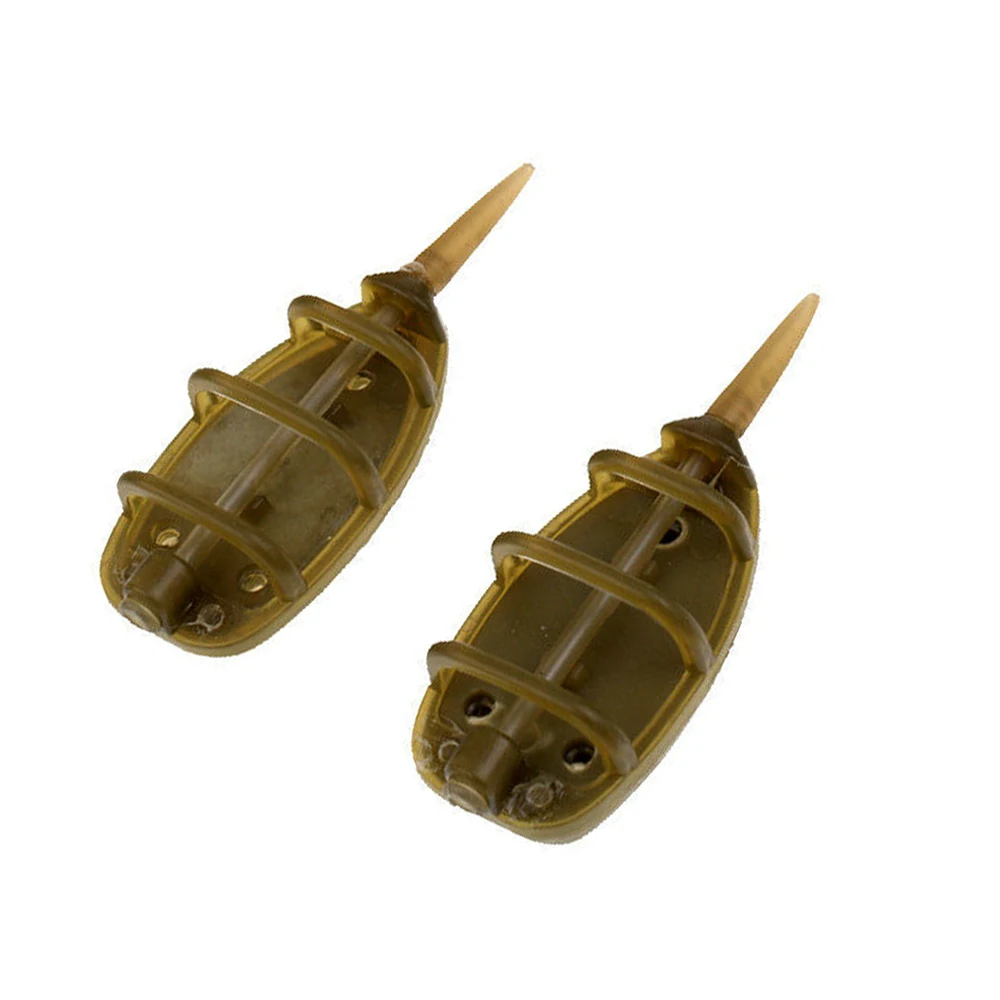 

2 Sets Bait Thrower Multiple Size Tools Easy Apply Outdoor Flat Method Durable Practical Mold Carp Fishing Inline Feeder