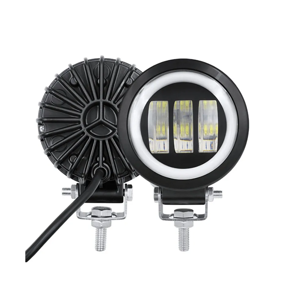 

30W Round LED Fog Lights for Cars Fog Lamp Waterproof LED Work Light for Truck car Light Assembly