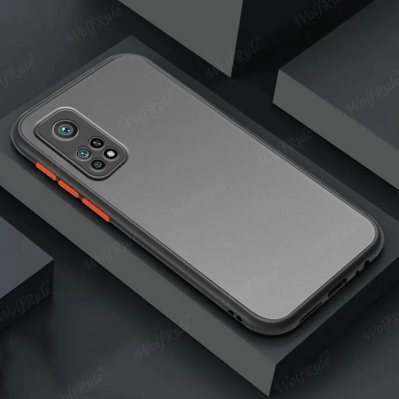 For Cover Xiaomi Mi 10T Pro Case For Mi 10T Pro Capa Back Translucent Matte Cover  For Redmi Note 10 9 Pro Mi 11 10 Pro Fundas