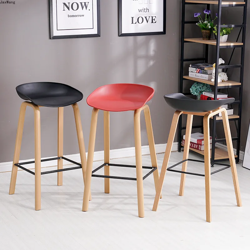Скандинавский барный стул креативный современный минималистичный стильный