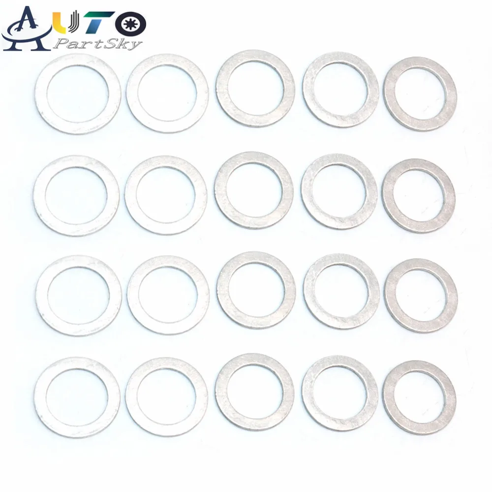 20pcs new 20mm oil drain plug crush washer gaskets for honda for acura auto replacement part 94109 20000 9410920000 free global shipping