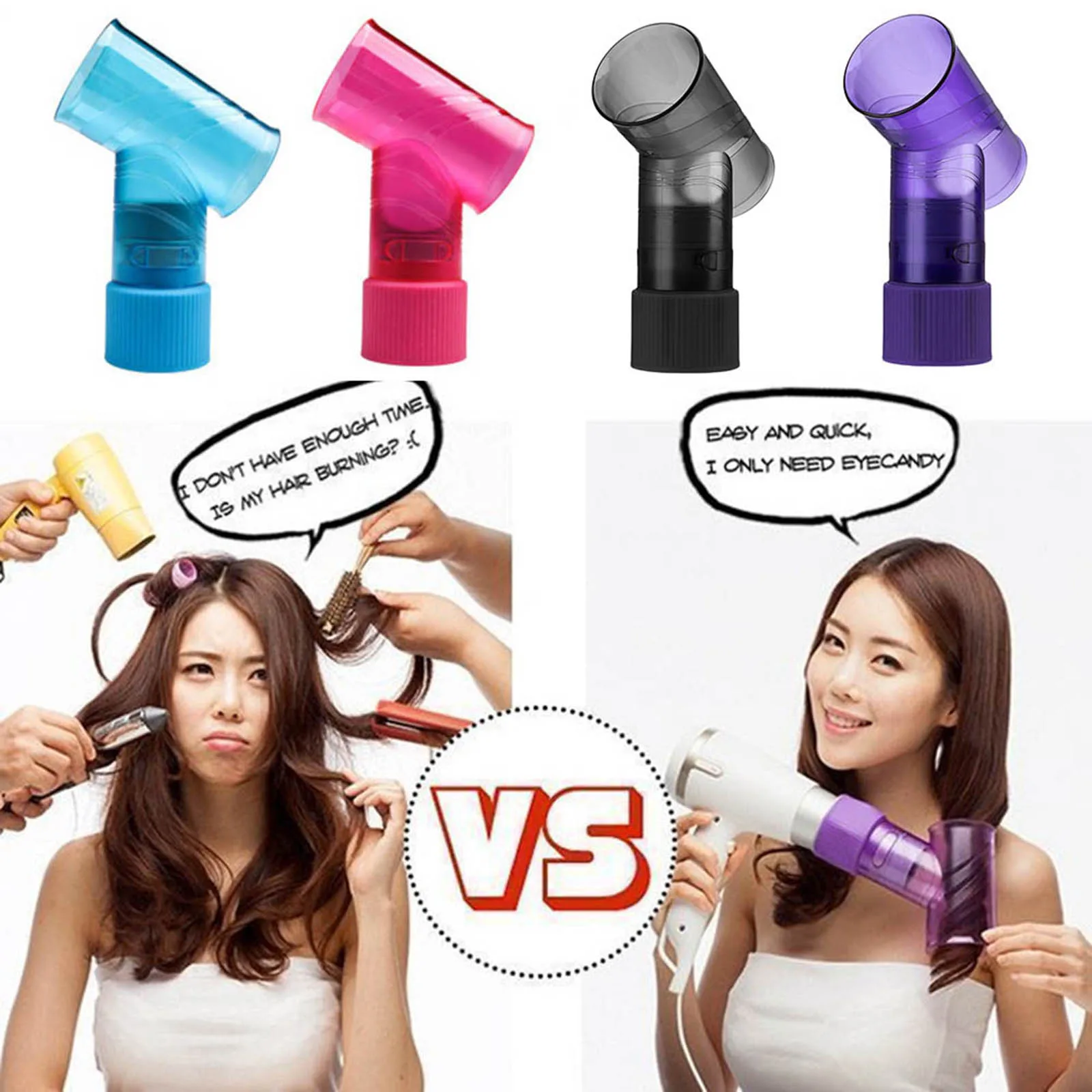 

Hair Dryer Diffuser Portable Hair Roller Curler Maker Curly Hair Hood Spin Curl Hairstyling Tool KG66