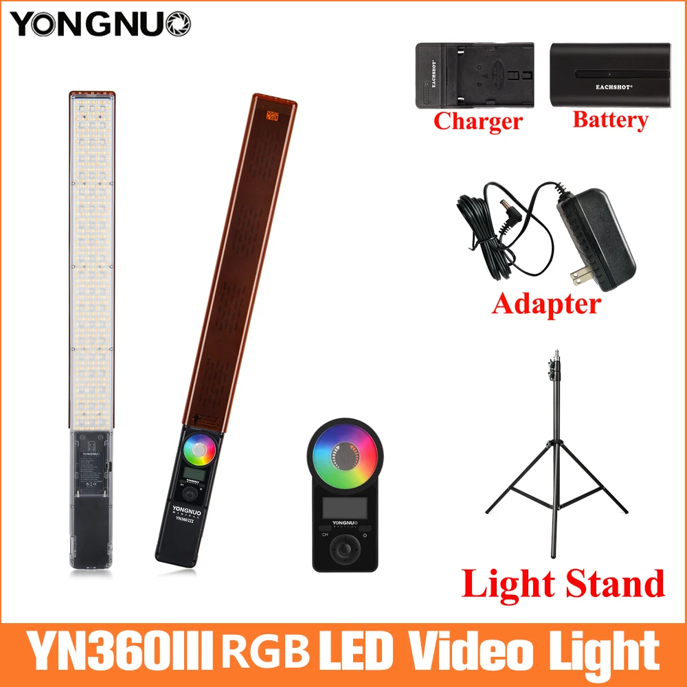 Ручной светодиодный светильник YONGNUO YN360 III с ледяной палочкой 3200k до 5500k для
