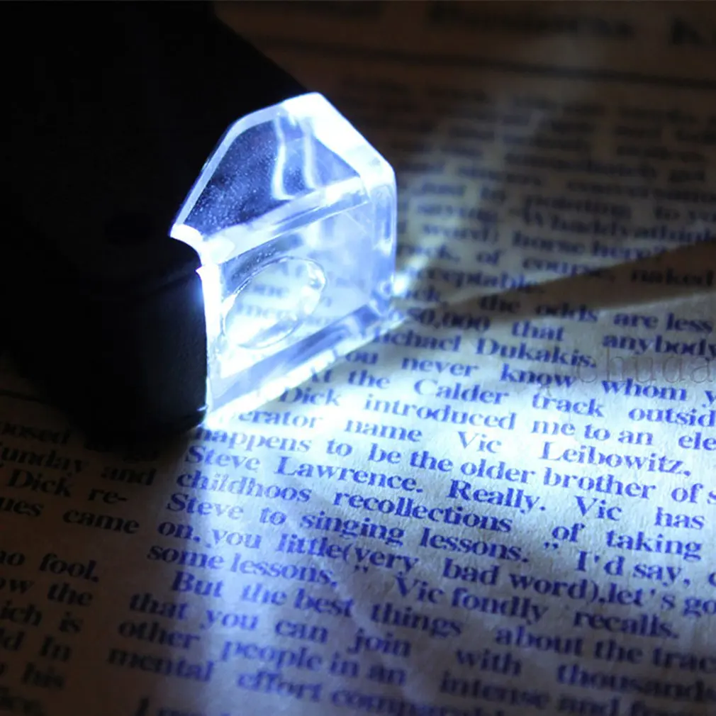 Мини-зум 60x-100x с подсветкой карманный микроскоп увеличительное стекло лупа