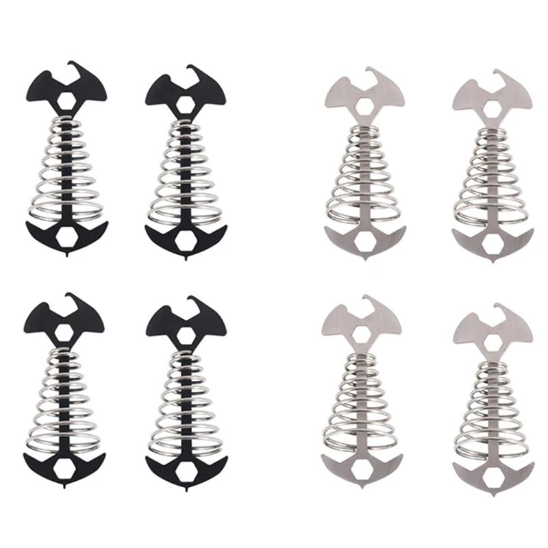 Рыболовные стойки для палатки нержавеющий крючок напольного покрытия кемпинга