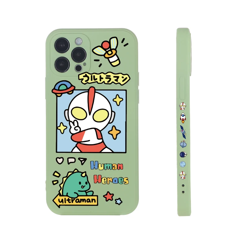 

Anime Cartoon Personality Liquid Silicone Shockproof Phone Case For iPhone 12 13 Pro Max Mini X XR XS 7 8 Plus Soft Cover Shell