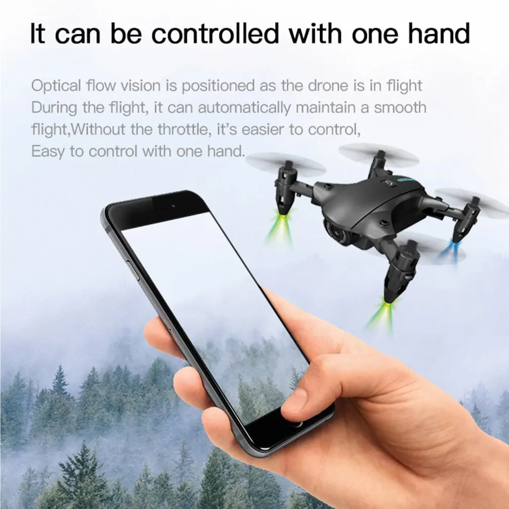 Мини Дрон Wi-Fi FPV 4K HD камера H2 Профессиональный радиоуправляемый вертолет