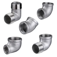 304 stainless steel bspt 18 14 38 12 34 1 114 112 2 female thread elbow pipe connector fittings adapter