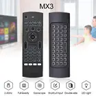 MX3 беспроводная клавиатура T3 Smart Remote Control 2,4G RF Air Mouse с подсветкой и голосовым микрофоном для X96 Tx3 H96 для Android TV Box
