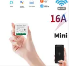 Умное устройство включениявыключения Wi-Fi MINI16A, двойной переключатель, таймер со скрытым голосовым управлением