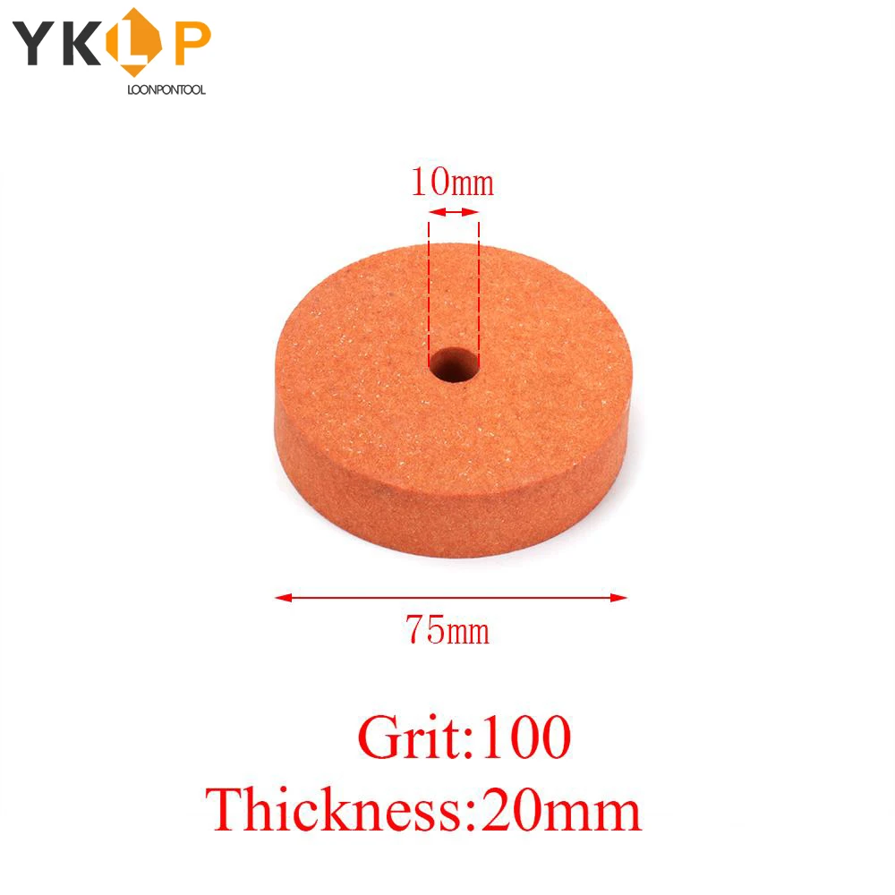 Ceramic Grinding Wheel 75X10X20mm Abrasive Disc for Grinder Metal Steel Stone Rotary Tool Grit 100 |
