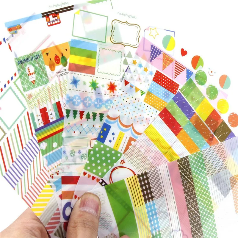 6 лист/с рисунками из мультфильмов с картинкой на выбор Сделай Сам Стикеры