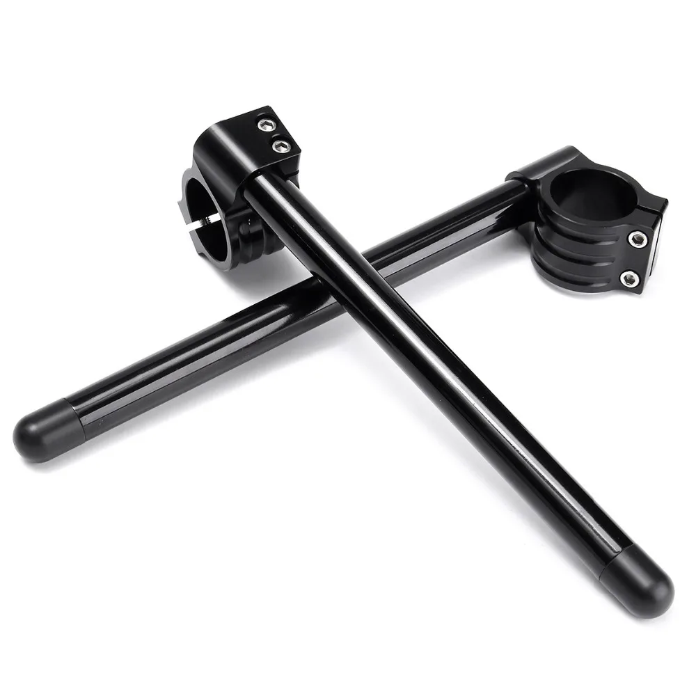 CNC 41 мм 50 51 Riser Clip-Ons руль Lift Handle Bar вилка трубка одна пара черный/серебристый