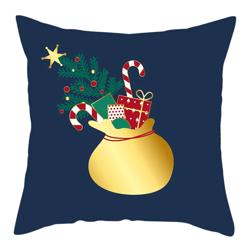 

Fuwatacchi Bell Snowflake Cushion Cover Christmas Festival Decoration Pillows Case Home Sofa Decorative Colorful Pillows Cover