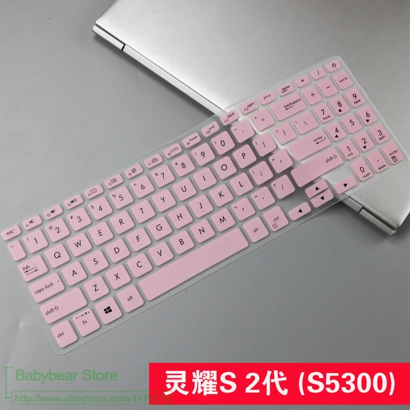 pink Для Asus VivoBook S15 S531 s531fl S531f s530 s530fn s530fa s530fu S530u S530f 15,6 дюймовый ноутбук клавиатура защитная накладка для телефона - Цвет: pink