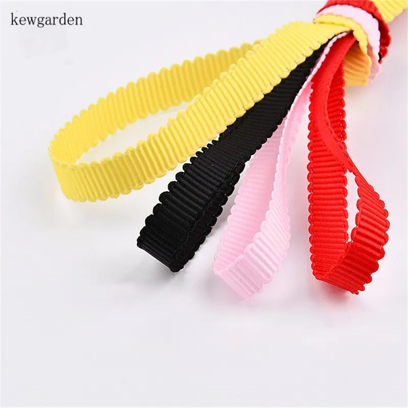 Волнистая лента Kewgarden 9 мм Grosgrain вручную изготовленная аксессуары для