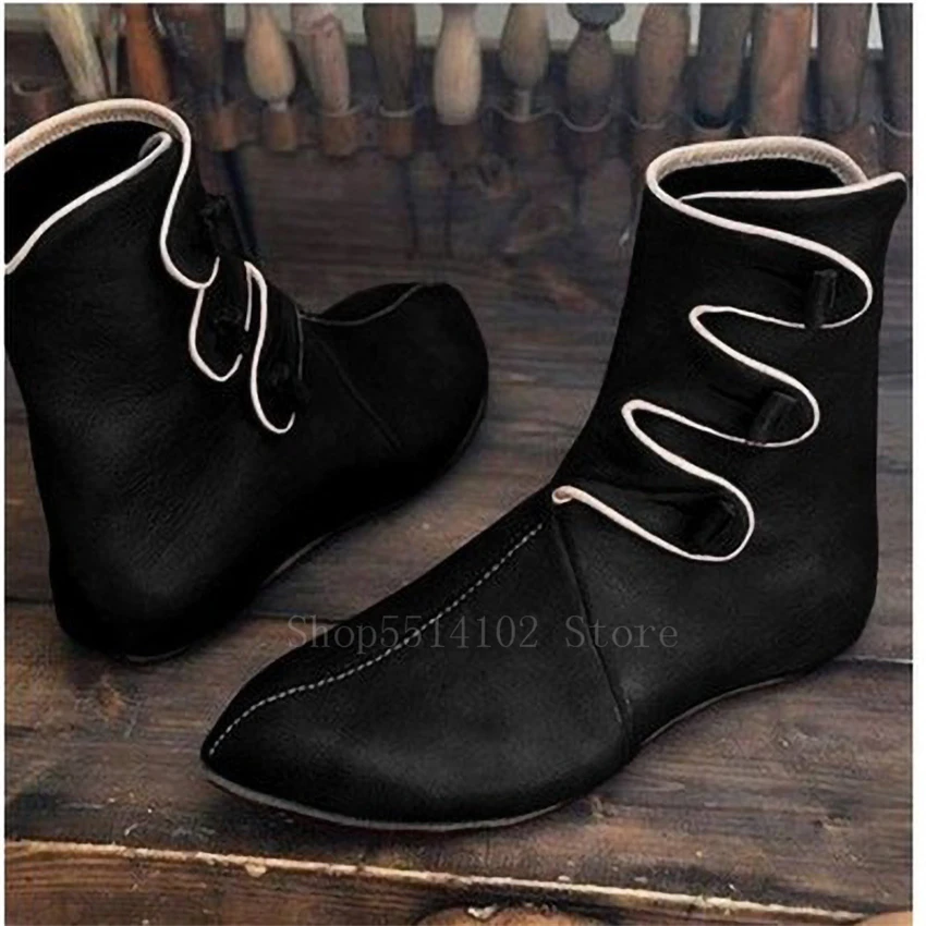 

Средневековые ботинки викингов из искусственной кожи, пиратские сапоги, рыцарь Паладин, ботинки в стиле хиппи, карнавальный костюм для Хэлл...