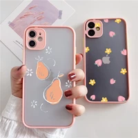 fruit phone case for iphone x xs max xr 12 13 mini 11 pro max 7 8 plus se 2 pear strawberry peach carrot pineapple cherry cover