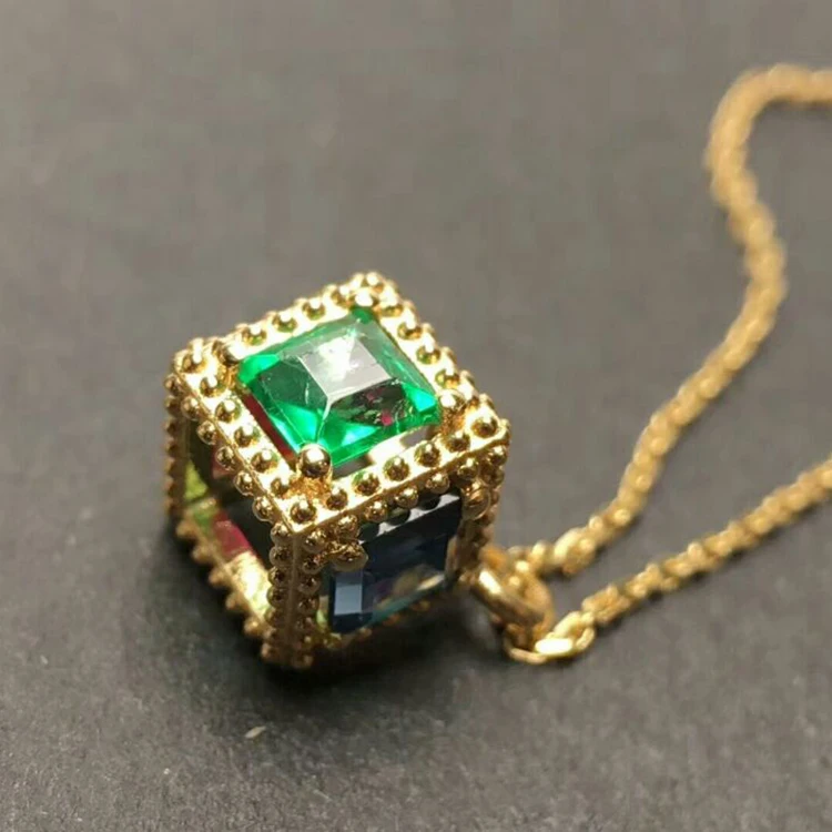 MeiBaPJ натуральный Сапфир Изумруд Рубин смешанные драгоценные камни кулон