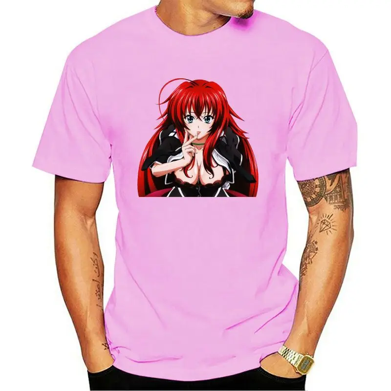 

2020 Summer Men Street Printing T Shirt High School Dxd Japanese Tee Mens T-shirt Size S To 3xl T-shirt 2021 Brand Men Tops