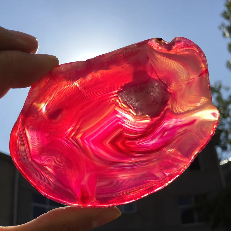 Натуральный агат жеод полированный нестандартный кристалл подвеска сделай сам