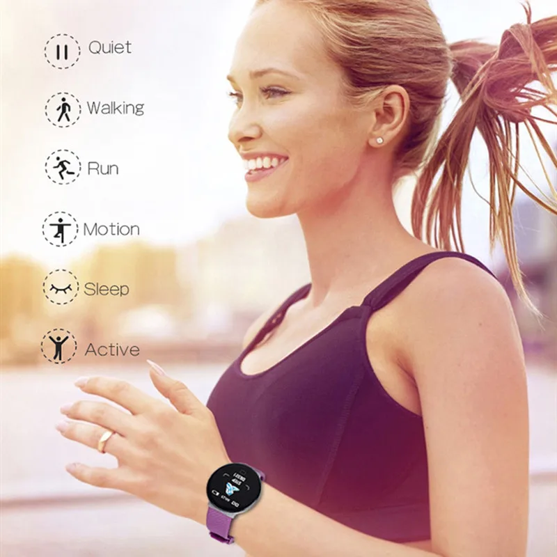 

2020 D19 Smart Watch women Heart Rate Blood Pressure Health SmartWatch Men Bluetooth Watch Wristband Fitness Tracker