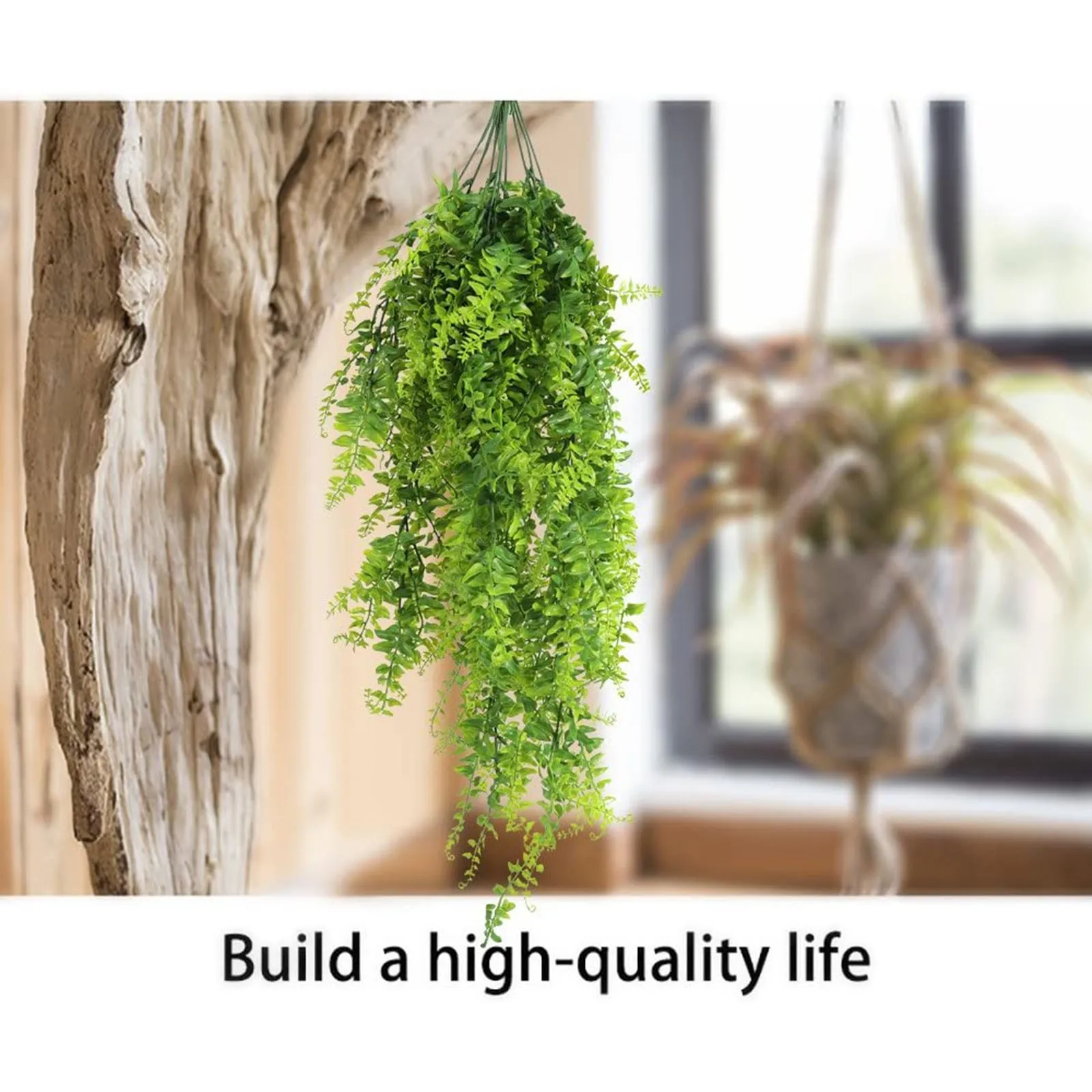 

4 PCS Hanging Decoration for Home Party Garland Vine Flower Trailing Bracket plant Artificial vine Fern Hangs Decorations
