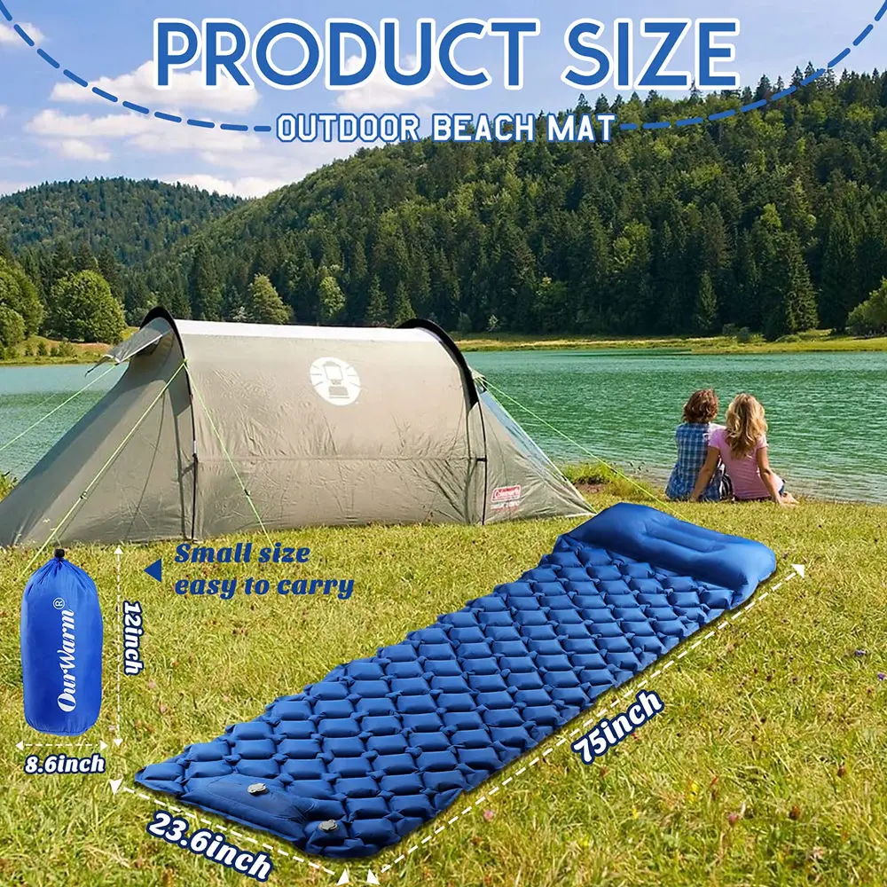 barato Almofada De Dormir Acampamento Travesseiro Pé Imprensa Inflável à Prova Dultralight água Ultraleve Colchão Ar Mochila Caminhadas Tenda Viajar Esteira