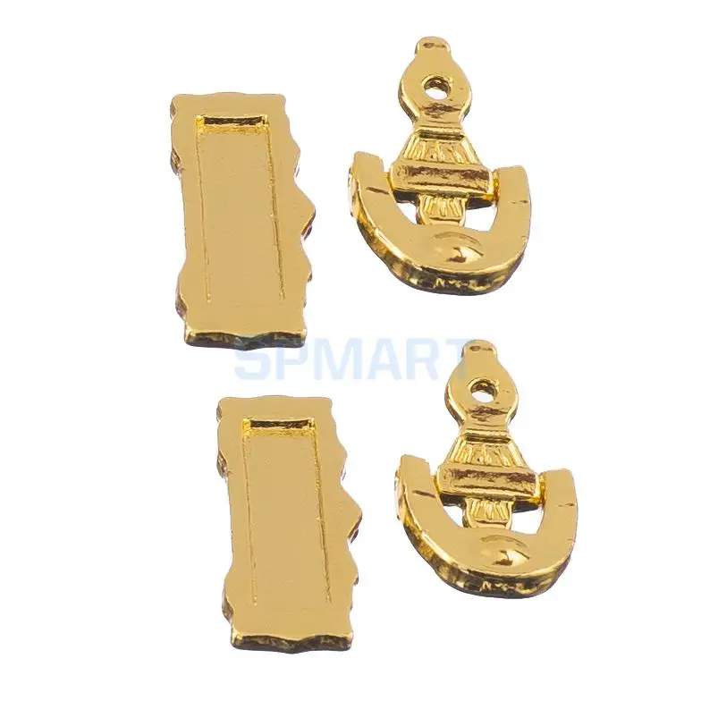 

Set of 4 Dolls House Miniature Hardware Fittings Knocker and Mail Slot Letter Box Door Accessories